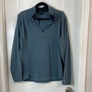 Mondetta Blue Quarter-Zip Sweatshirt